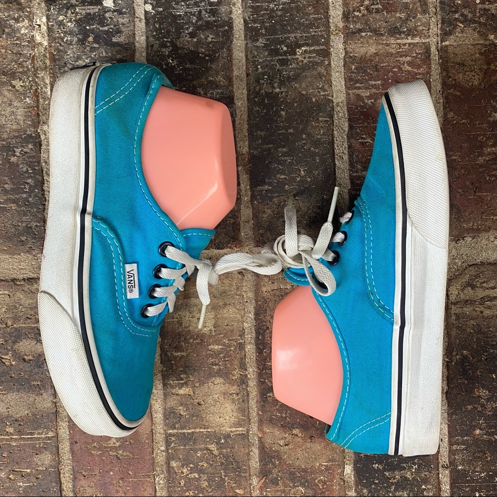 Vans Era TB4R Teal Turquoise Lace Shoes M5 L6.5 - Picture 3 of 11